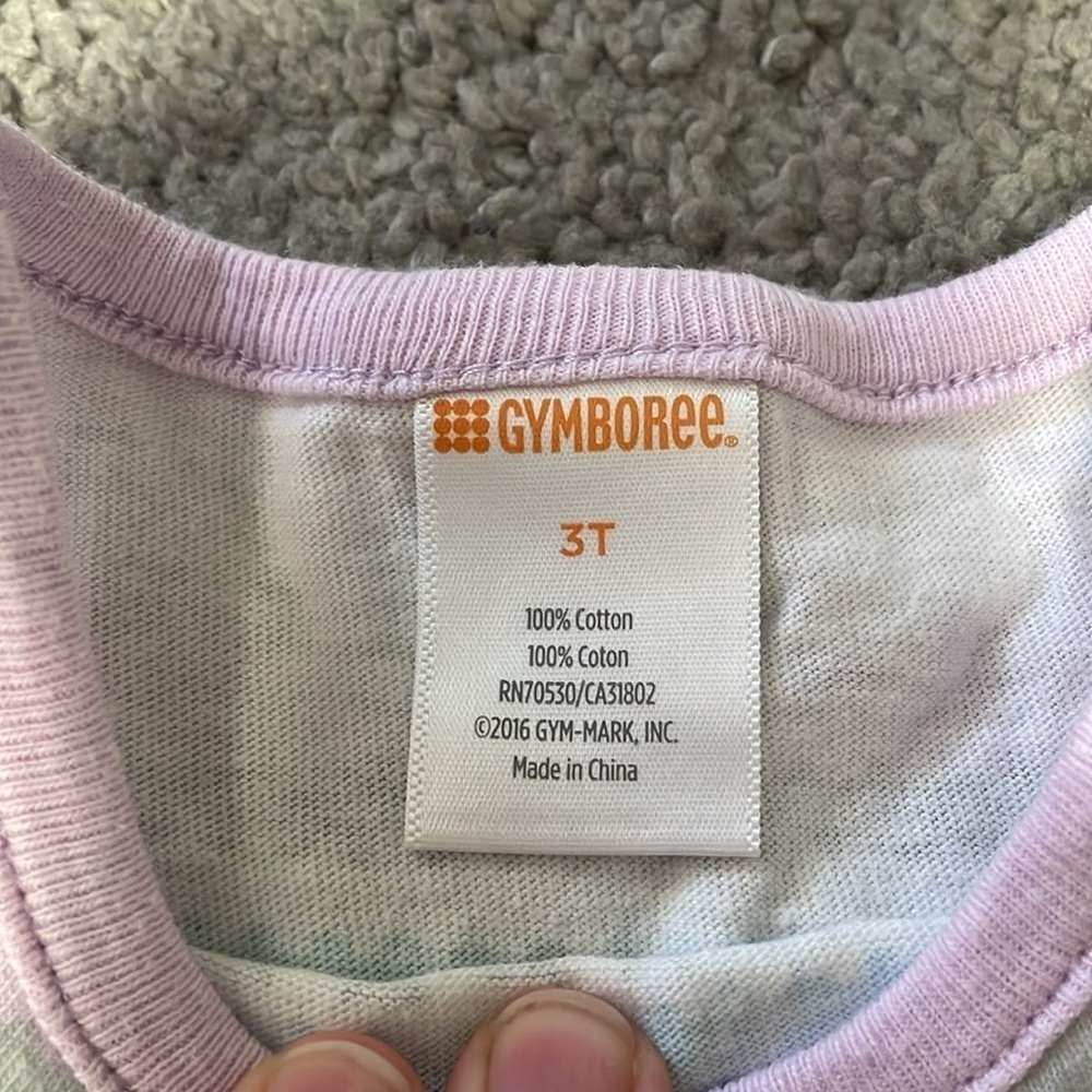 Gymboree Pastel Purple & Blue Stripped Polar Bear Winter Long Sleeve Dress | 3T - Picture 4 of 5